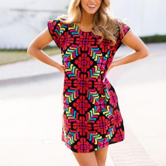 j marie embroidered dress